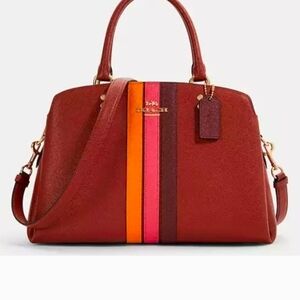 Coach Red and Orange Striped Women's Bag